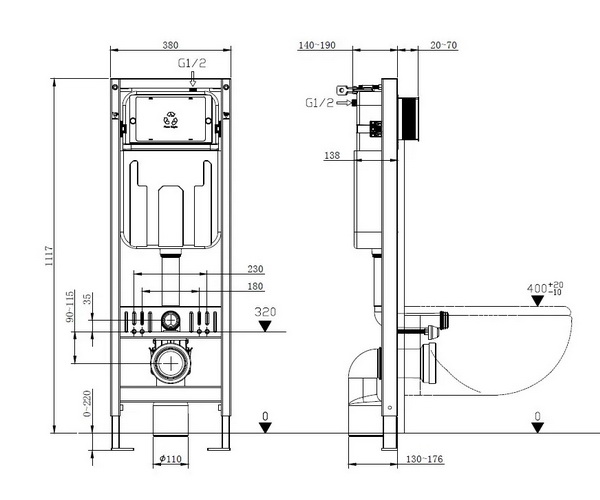 инсталляция ALLEN BRAU PNEUMATIC SLIM